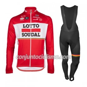Conjunto Maillot + Culotte largo con tirantes 2017 Lotto Soudal Mujer N001